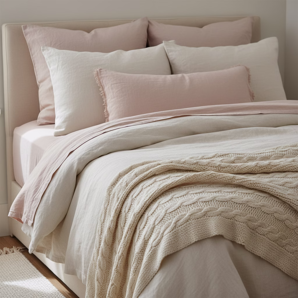 Minimalist textures and neutral color palette